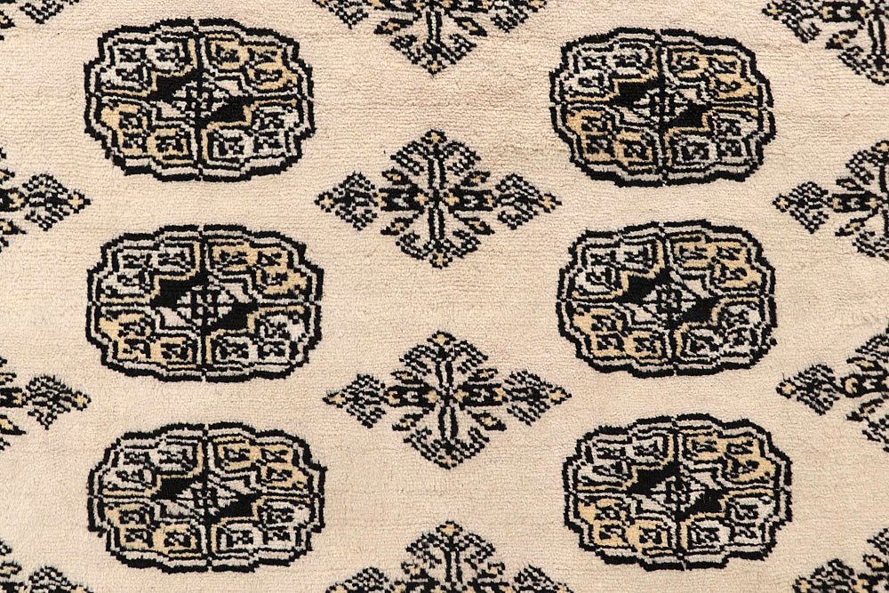 Blanched Almond Bokhara 9' 1 x 12' 7 - No. 59857 - ALRUG Rug Store