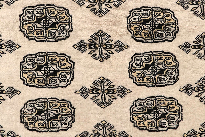 Blanched Almond Bokhara 9' 1 x 12' 7 - No. 59857 - ALRUG Rug Store