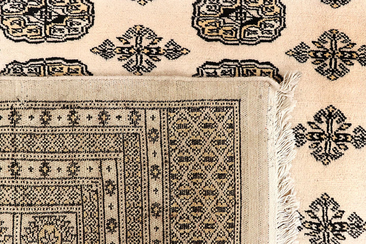 Blanched Almond Bokhara 9' 1 x 12' 7 - No. 59857 - ALRUG Rug Store