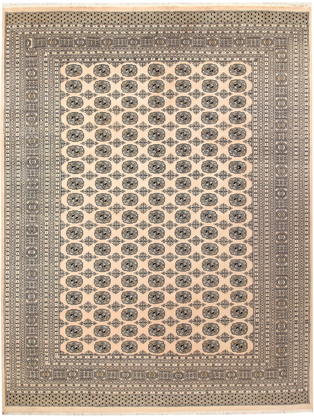 Bisque Bokhara 9' 1 x 11' 11 - No. 59859 - ALRUG Rug Store