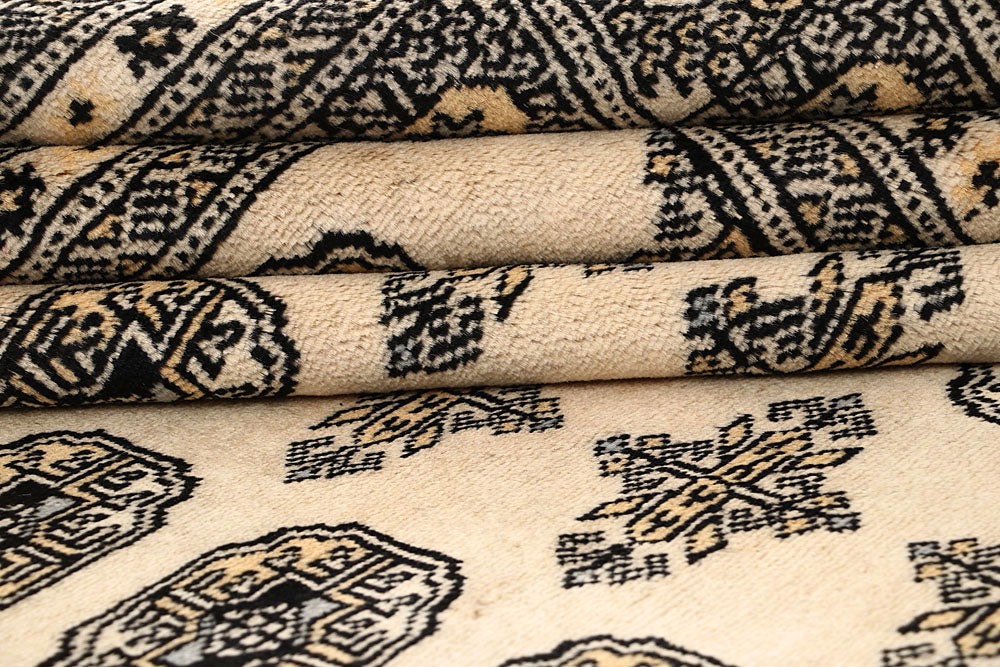 Bisque Bokhara 9' 2 x 12' 4 - No. 59868 - ALRUG Rug Store