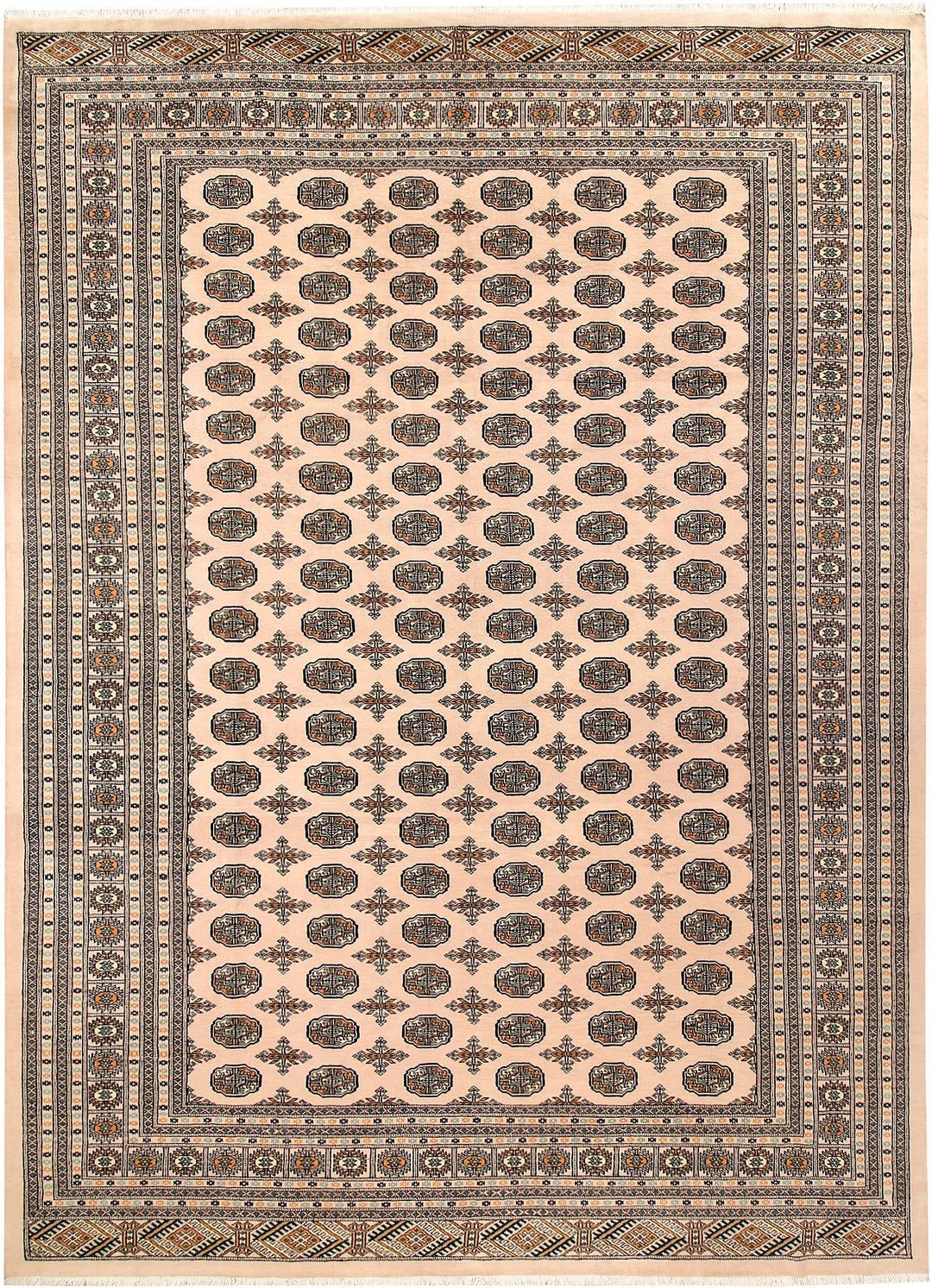 Bisque Bokhara 9' 1 x 12' 6 - No. 59871 - ALRUG Rug Store