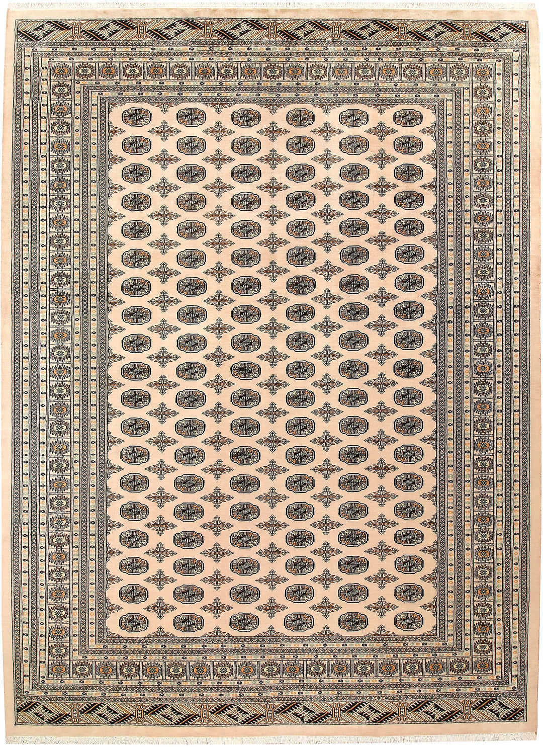 Bisque Bokhara 9' x 12' 2 - No. 59873 - ALRUG Rug Store