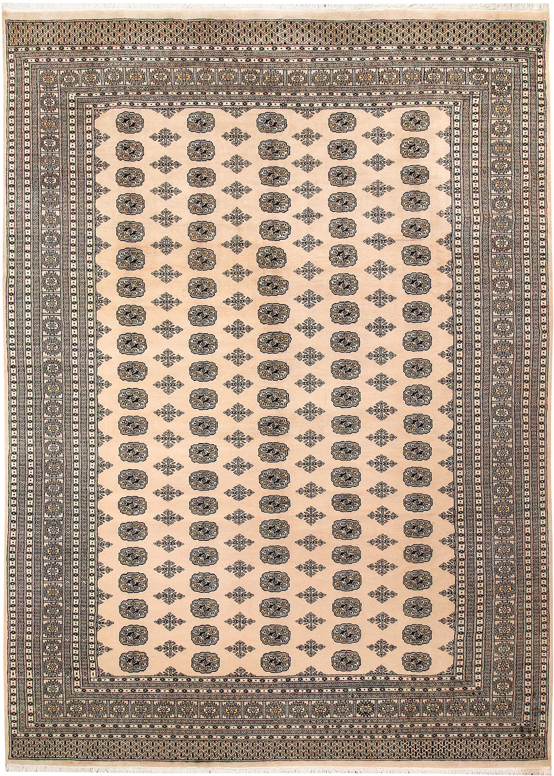 Bisque Bokhara 9' 1 x 12' 6 - No. 59877 - ALRUG Rug Store