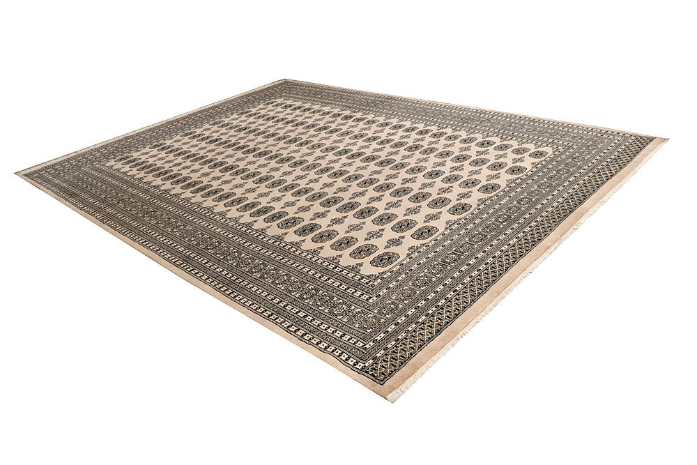 Bisque Bokhara 9' 1 x 12' 2 - No. 59878 - ALRUG Rug Store