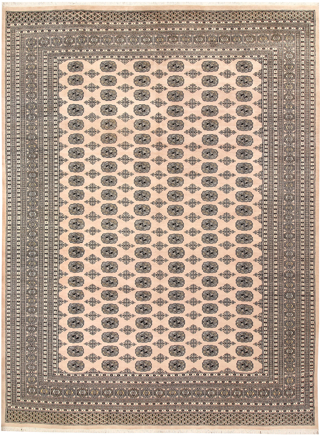 Bisque Bokhara 9' 1 x 12' 2 - No. 59878 - ALRUG Rug Store