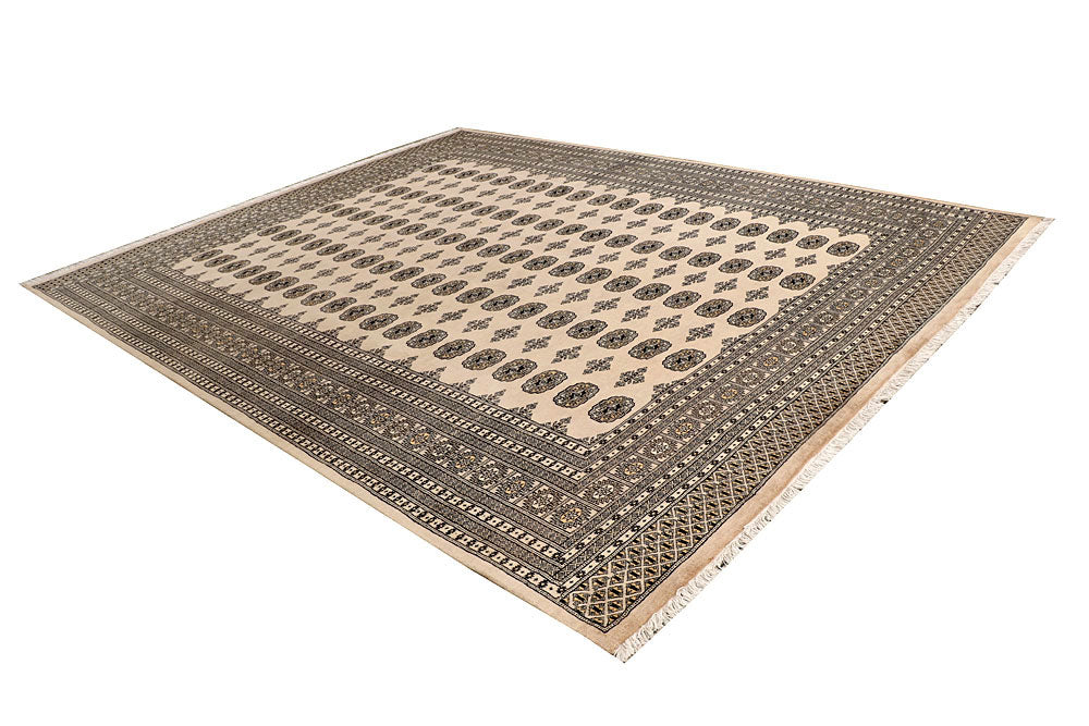 Bisque Bokhara 9' 3 x 11' 7 - No. 59879 - ALRUG Rug Store