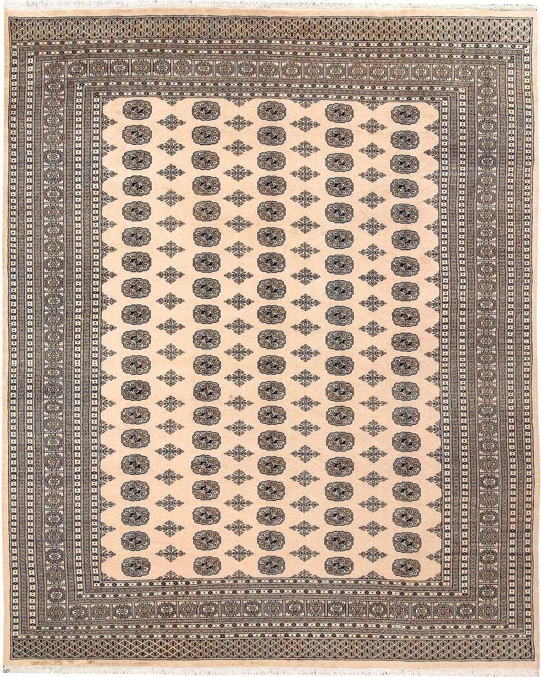 Bisque Bokhara 9' 3 x 11' 7 - No. 59879 - ALRUG Rug Store