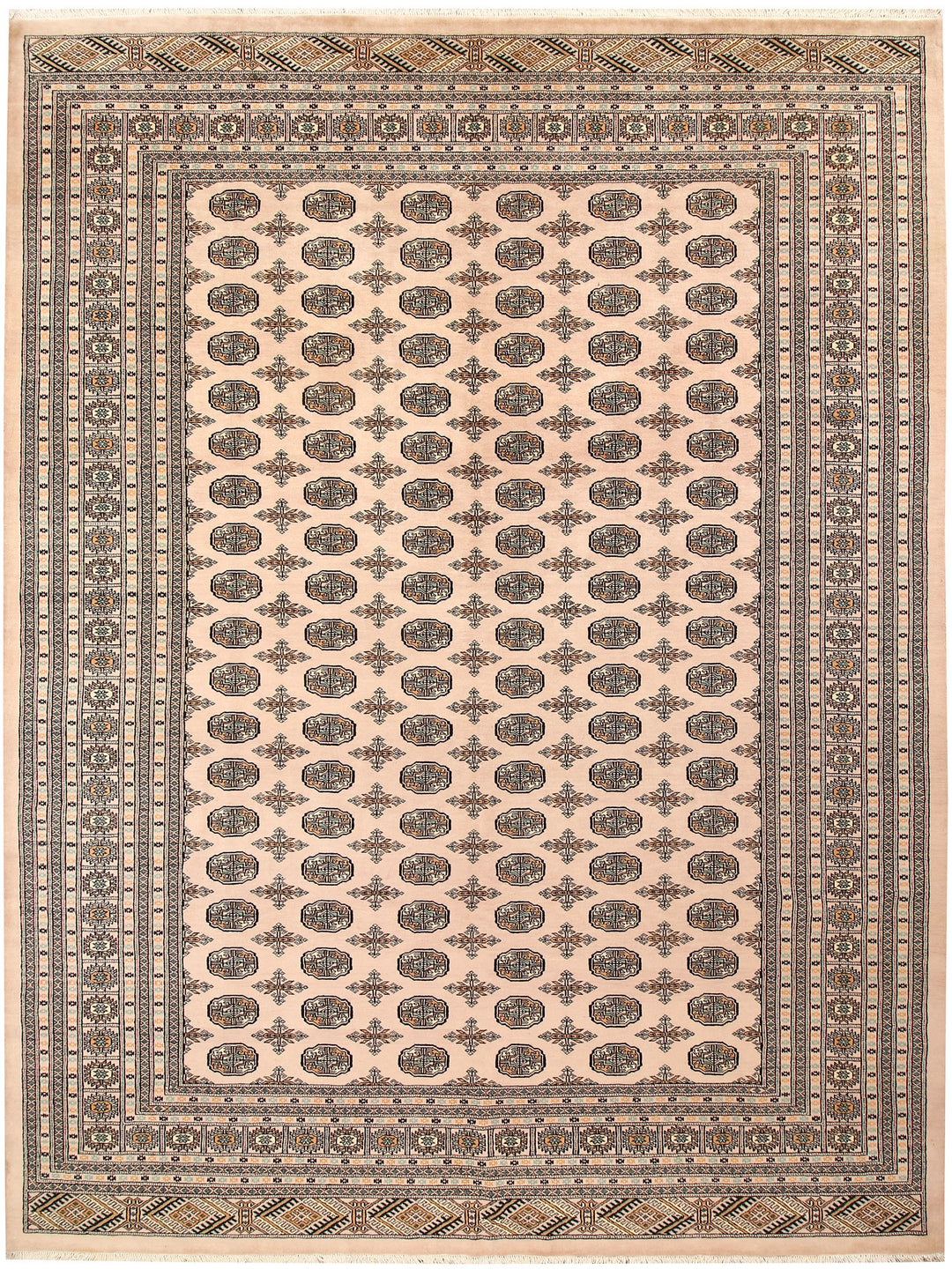 Bisque Bokhara 9' 2 x 12' 1 - No. 59881 - ALRUG Rug Store