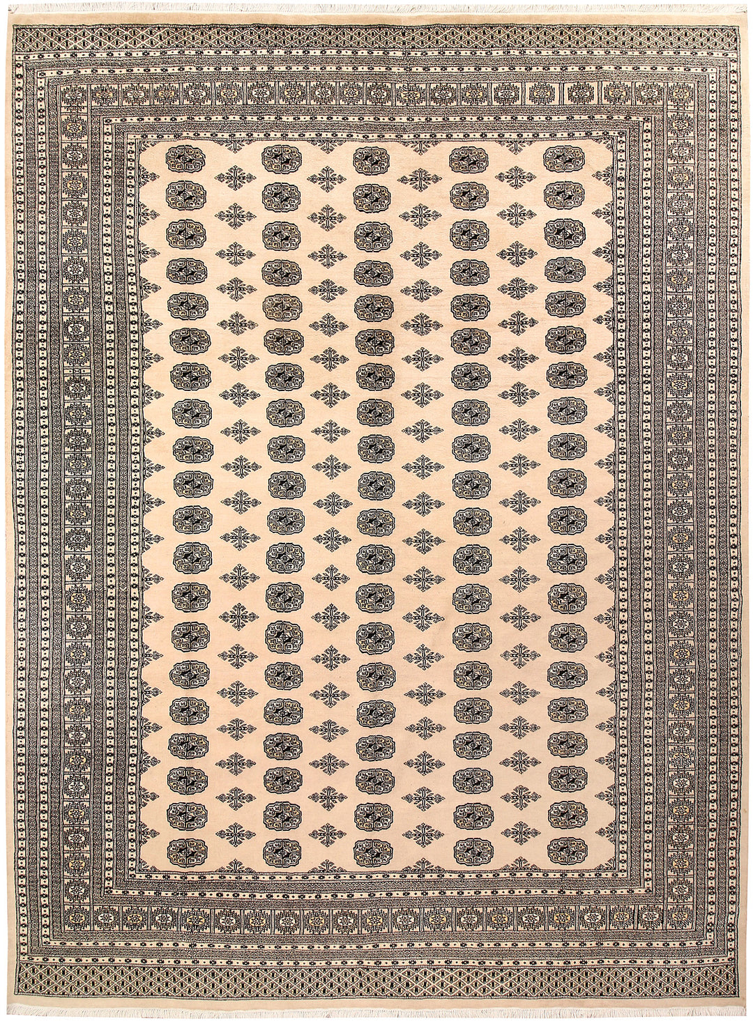 Bisque Bokhara 9' 1 x 12' 4 - No. 59885 - ALRUG Rug Store