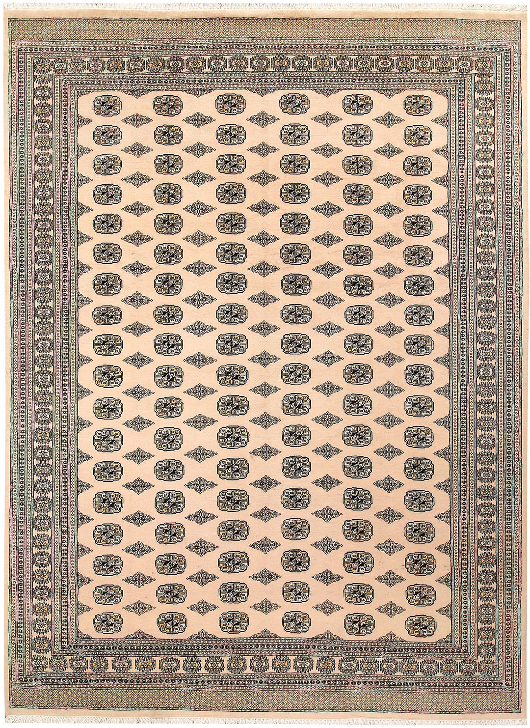 Bisque Bokhara 8' 11 x 12' 3 - No. 59889 - ALRUG Rug Store