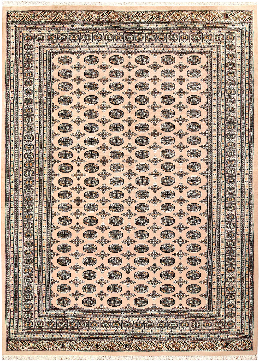 Bisque Bokhara 9' 1 x 11' 11 - No. 59890 - ALRUG Rug Store