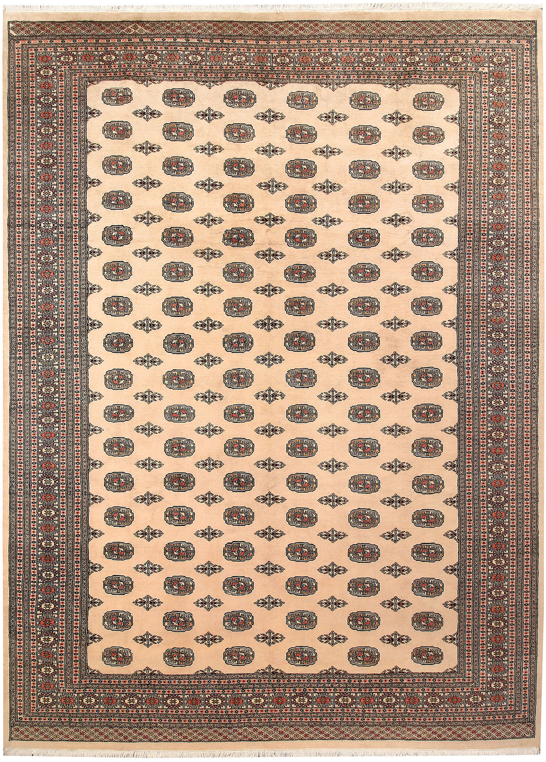 Bisque Bokhara 9' 1 x 12' 6 - No. 59893 - ALRUG Rug Store