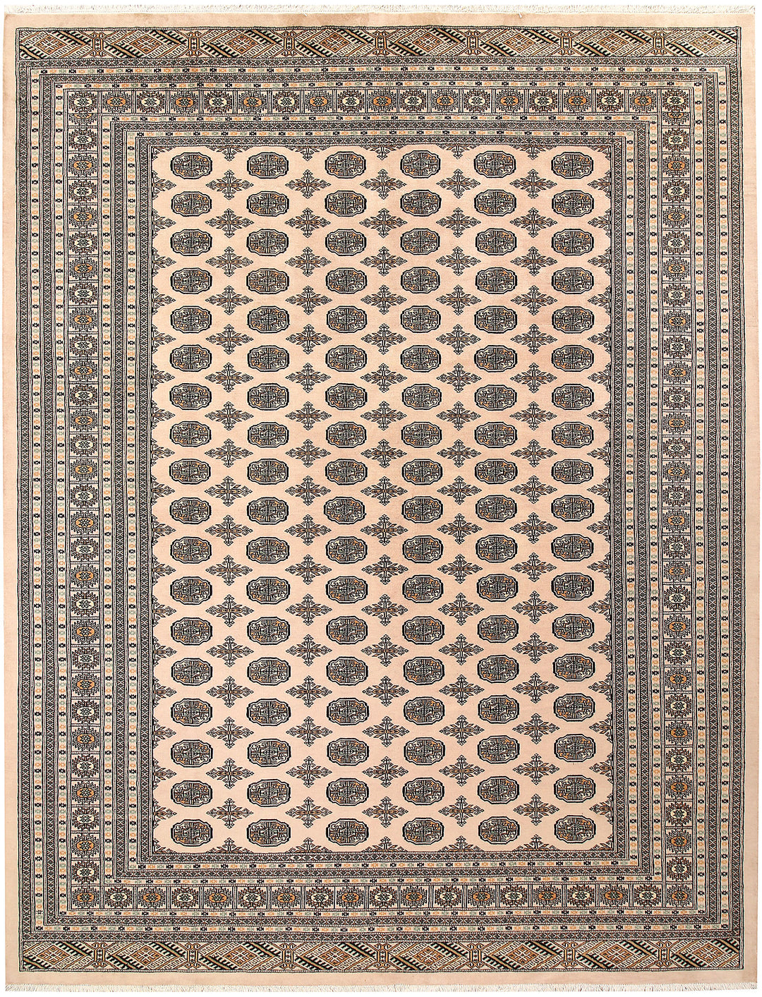 Bisque Bokhara 9' 1 x 11' 9 - No. 59894 - ALRUG Rug Store