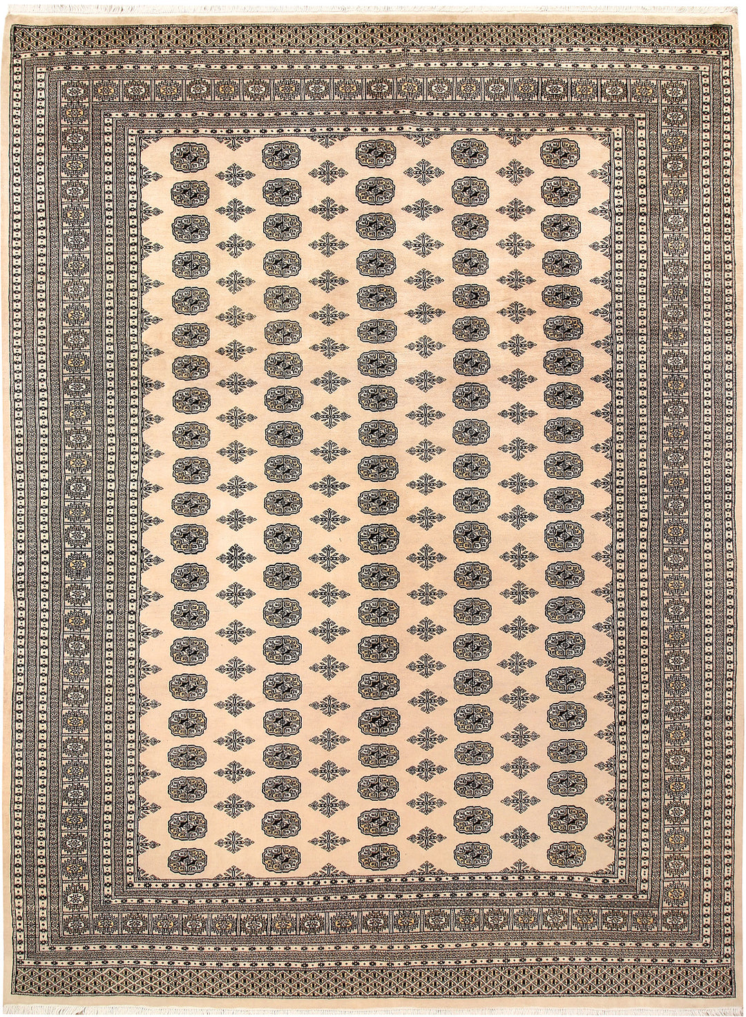 Bisque Bokhara 9' 1 x 12' 3 - No. 59896 - ALRUG Rug Store
