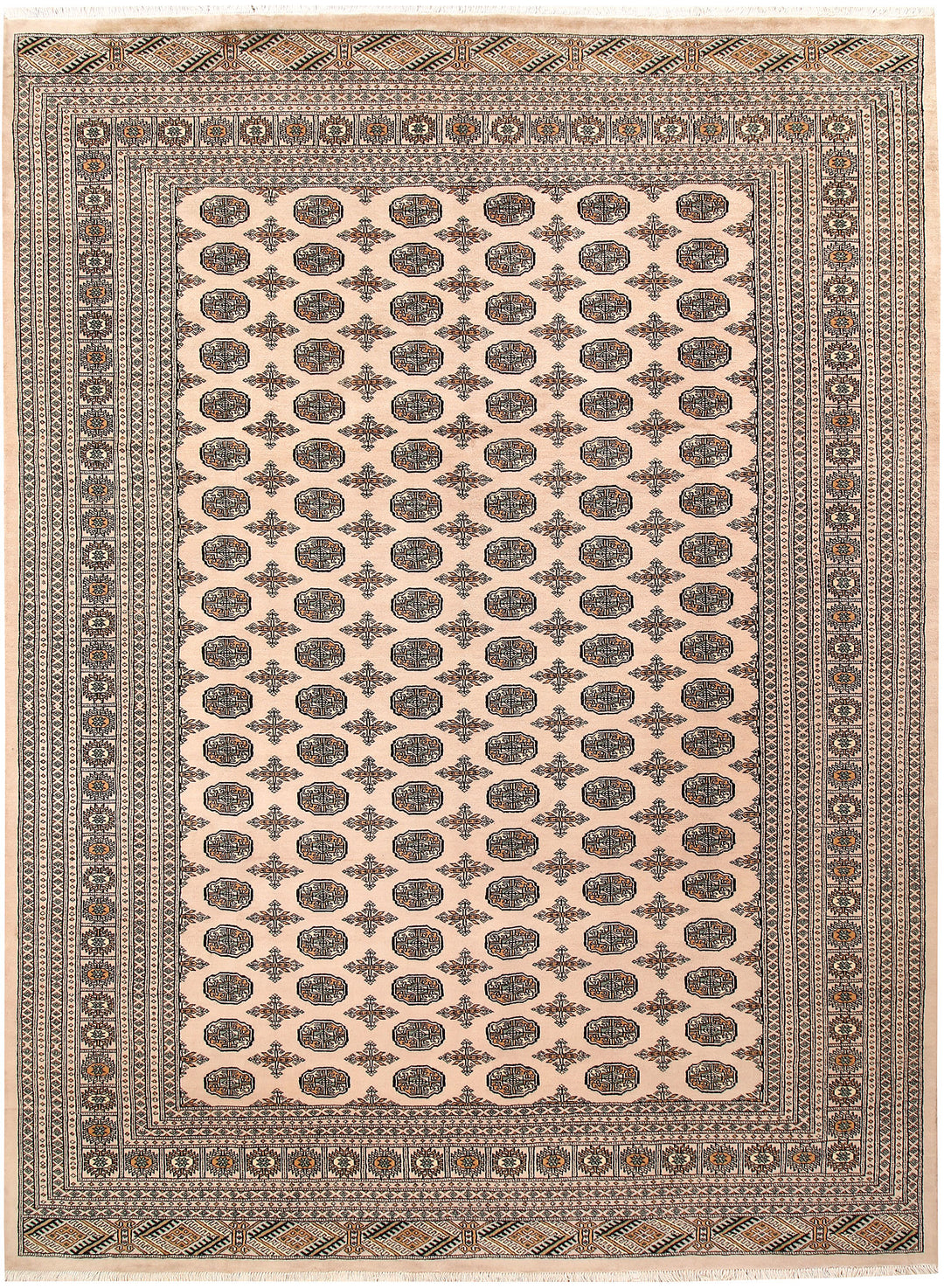 Bisque Bokhara 9' x 12' 2 - No. 59898 - ALRUG Rug Store