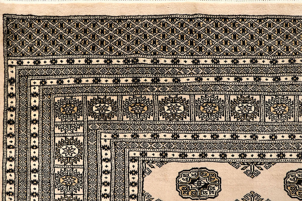 Blanched Almond Bokhara 9' 4 x 11' 10 - No. 59901 - ALRUG Rug Store