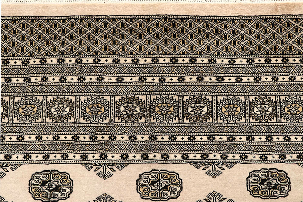 Blanched Almond Bokhara 9' 4 x 11' 10 - No. 59901 - ALRUG Rug Store