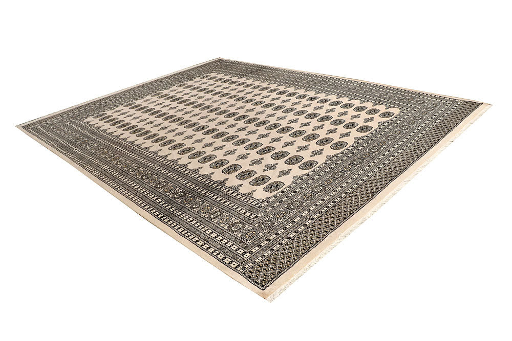 Blanched Almond Bokhara 9' 4 x 11' 10 - No. 59901 - ALRUG Rug Store