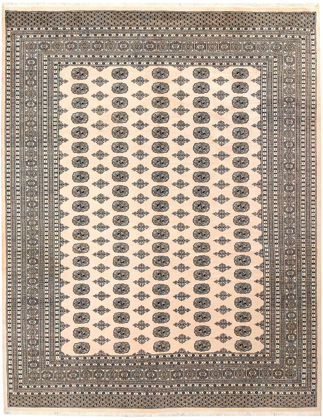 Blanched Almond Bokhara 9' 4 x 11' 10 - No. 59901 - ALRUG Rug Store