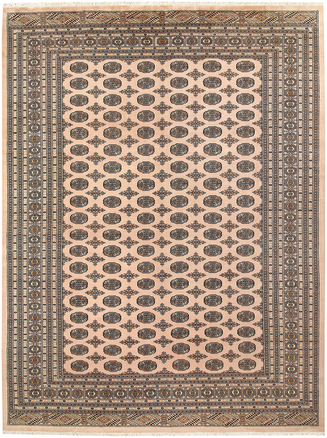 Bisque Bokhara 9' 1 x 12' 2 - No. 59902 - ALRUG Rug Store
