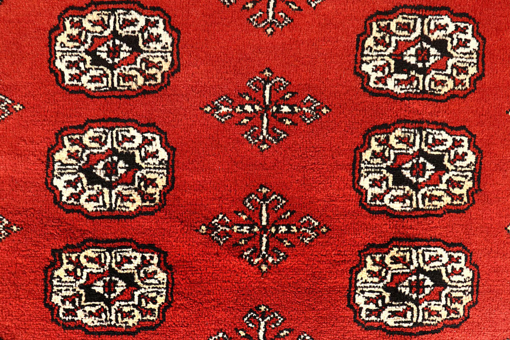 Red Bokhara 9' 1 x 11' 10 - No. 59910 - ALRUG Rug Store
