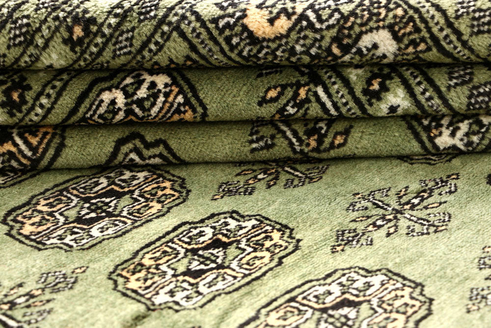 Olivedrab Bokhara 8' 11 x 12' - No. 59929 - ALRUG Rug Store