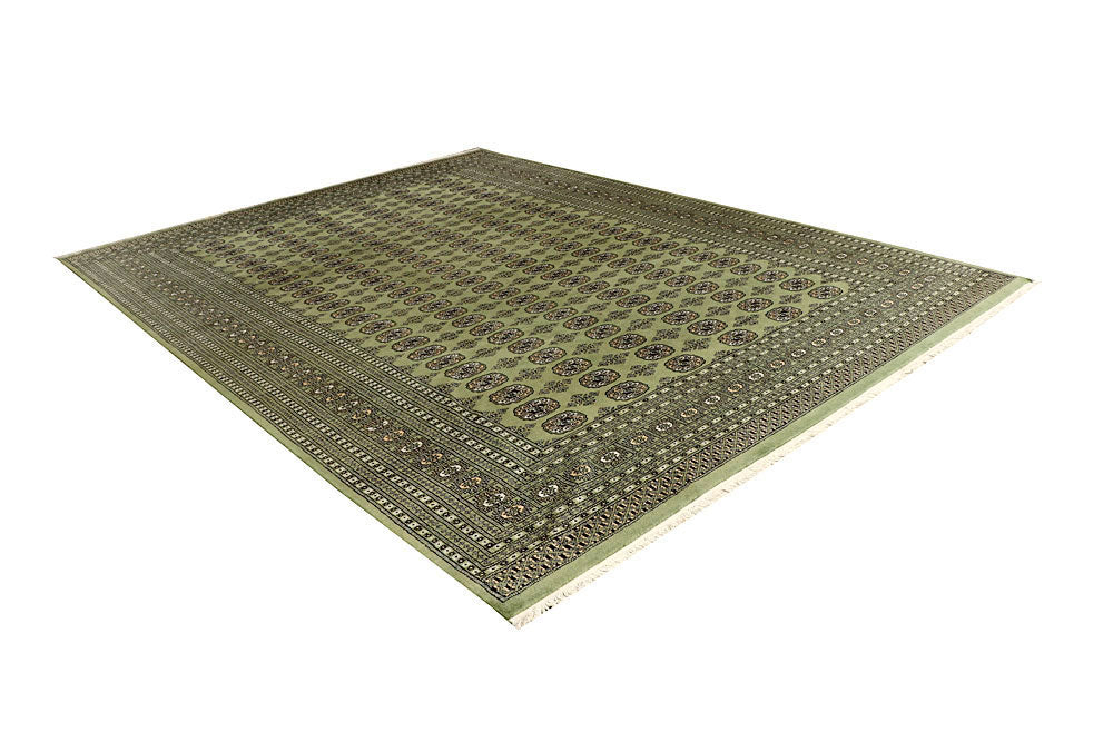 Olivedrab Bokhara 8' 11 x 12' - No. 59929 - ALRUG Rug Store