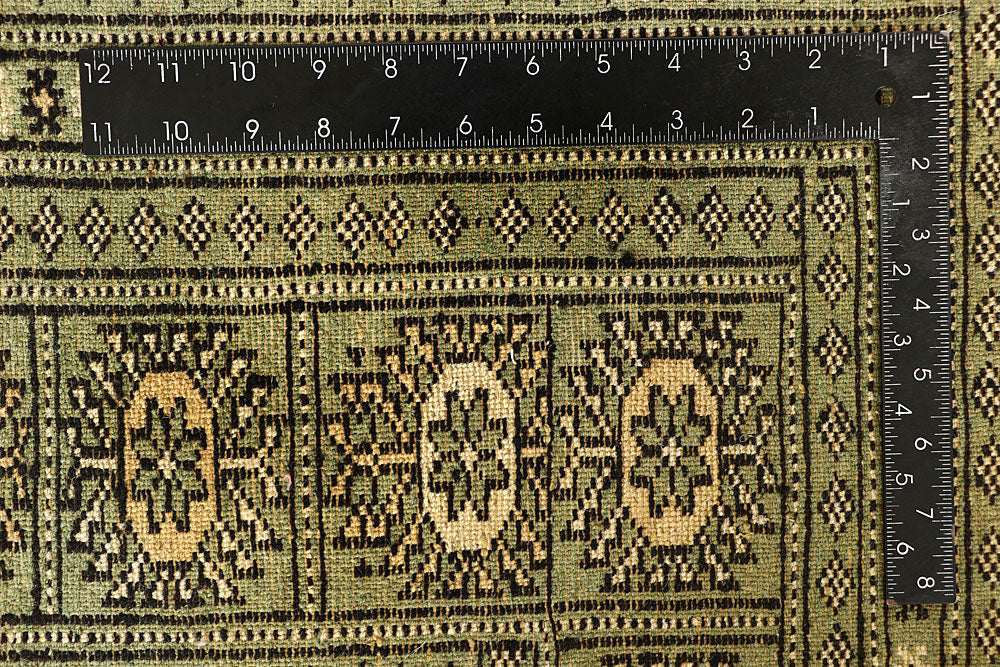 Olivedrab Bokhara 8' 11 x 12' - No. 59929 - ALRUG Rug Store