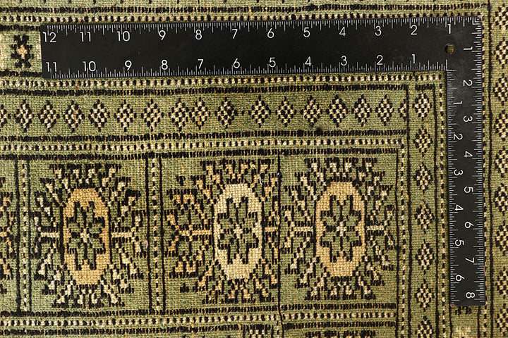 Olivedrab Bokhara 8' 11 x 12' - No. 59929 - ALRUG Rug Store