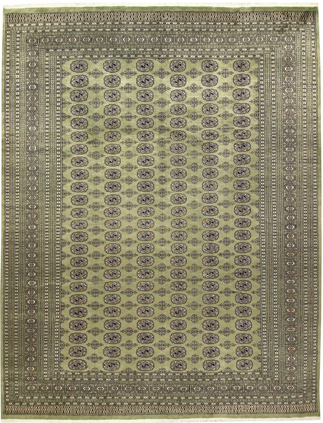 Olivedrab Bokhara 8' 11 x 12' - No. 59929 - ALRUG Rug Store