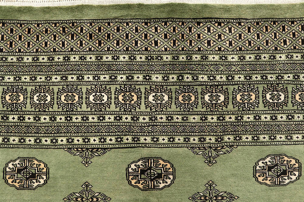 Olivedrab Bokhara 9' x 12' 5 - No. 59930 - ALRUG Rug Store