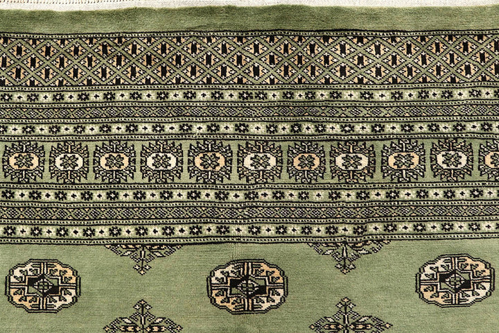 Olivedrab Bokhara 9' x 12' 5 - No. 59930 - ALRUG Rug Store