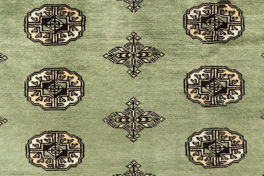 Olivedrab Bokhara 9' x 12' 5 - No. 59930 - ALRUG Rug Store