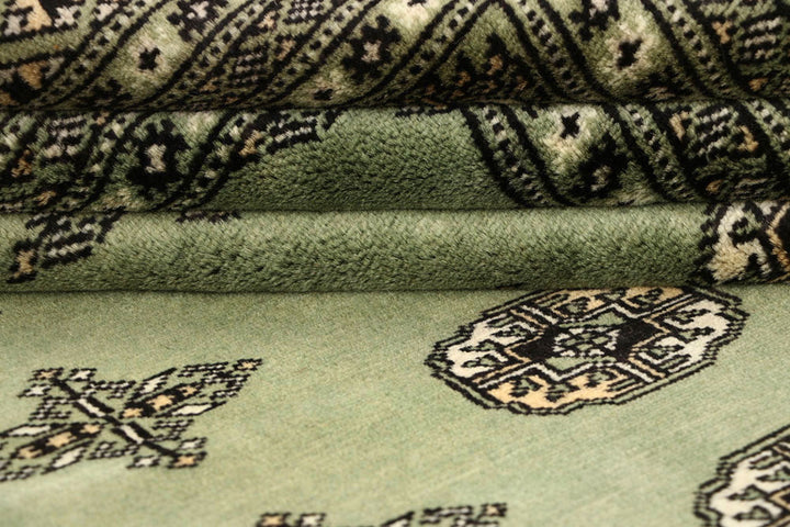 Olivedrab Bokhara 9' x 12' 5 - No. 59930 - ALRUG Rug Store