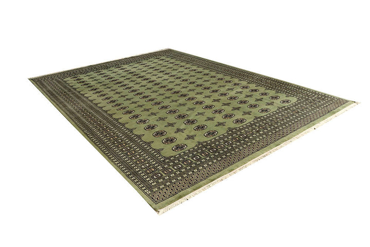 Olivedrab Bokhara 9' x 12' 5 - No. 59930 - ALRUG Rug Store