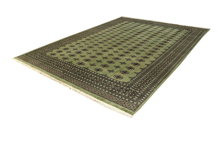 Olivedrab Bokhara 9' x 12' 5 - No. 59930 - ALRUG Rug Store