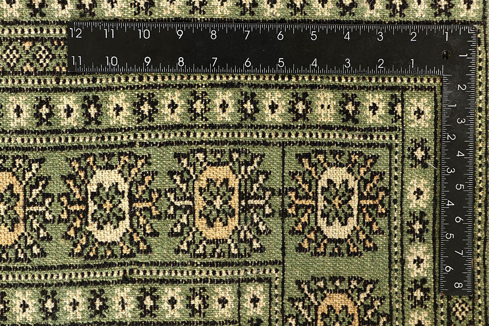 Olivedrab Bokhara 9' x 12' 5 - No. 59930 - ALRUG Rug Store