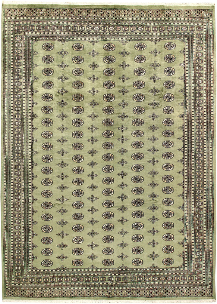 Olivedrab Bokhara 9' x 12' 5 - No. 59930 - ALRUG Rug Store
