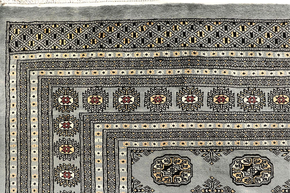 Dark Grey Bokhara 9' 1 x 11' 11 - No. 59931 - ALRUG Rug Store
