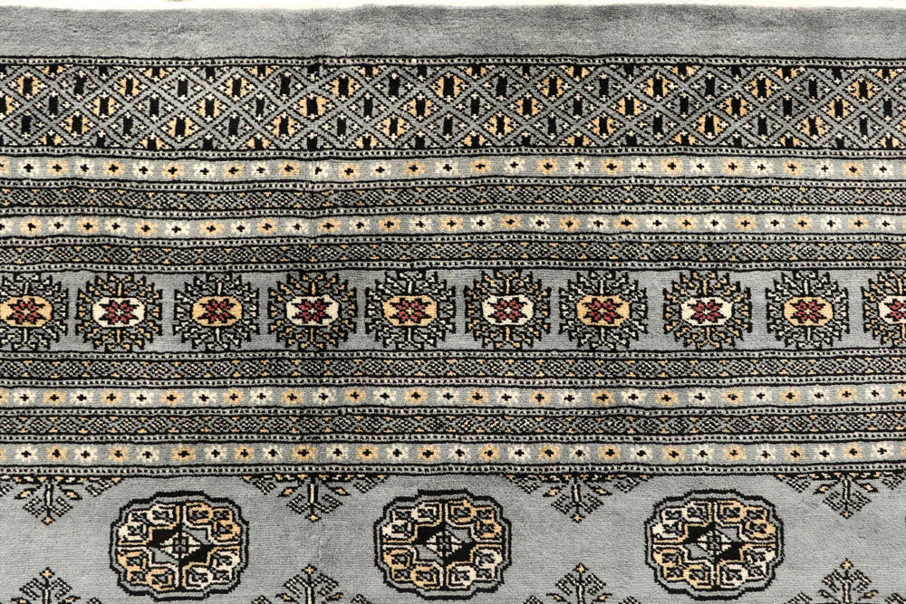 Dark Grey Bokhara 9' 1 x 11' 11 - No. 59931 - ALRUG Rug Store