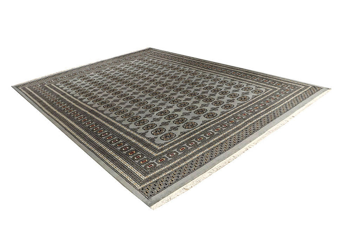 Dark Grey Bokhara 9' 1 x 11' 11 - No. 59931 - ALRUG Rug Store