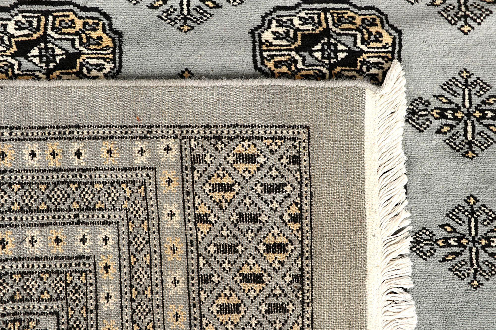 Dark Grey Bokhara 9' 1 x 11' 11 - No. 59931 - ALRUG Rug Store