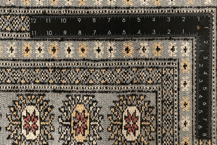 Dark Grey Bokhara 9' 1 x 11' 11 - No. 59931 - ALRUG Rug Store