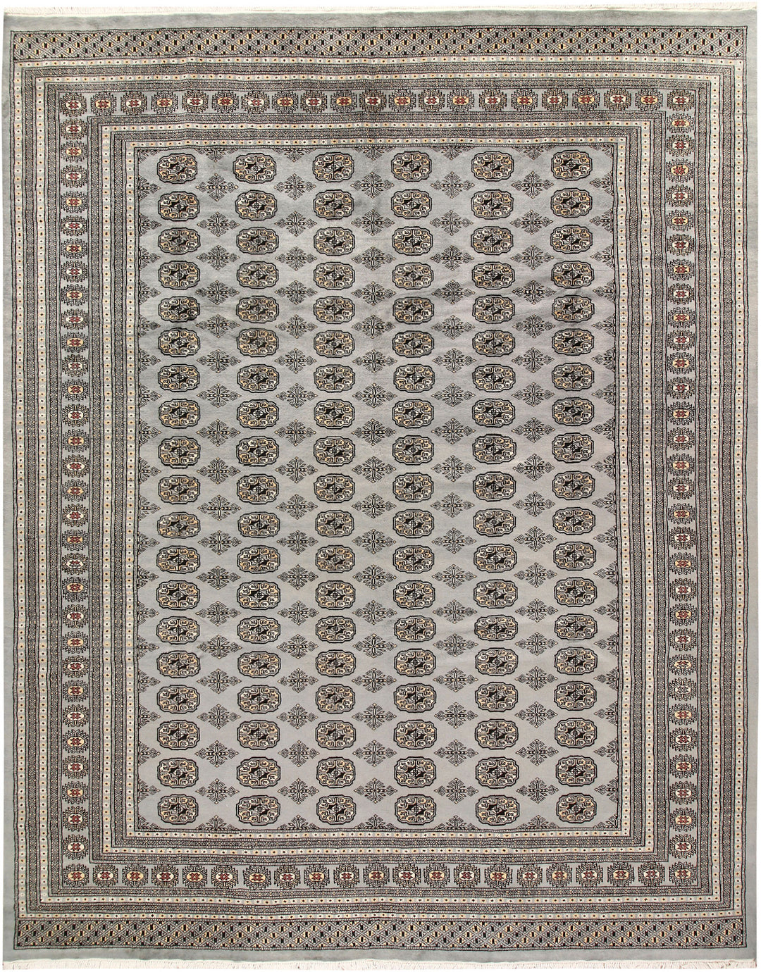 Dark Grey Bokhara 9' 1 x 11' 11 - No. 59931 - ALRUG Rug Store