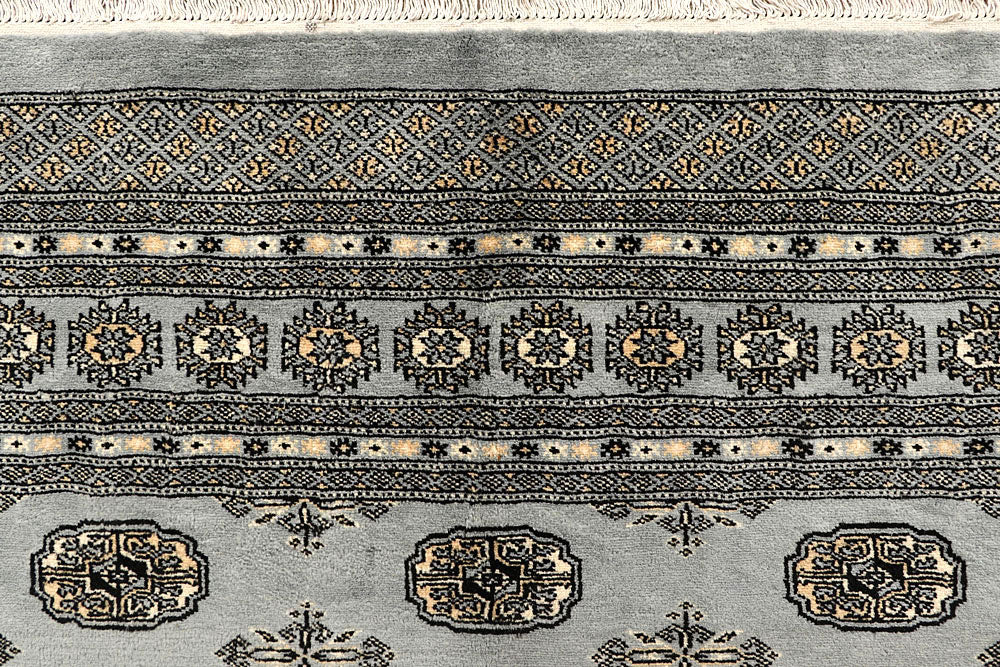 Dark Grey Bokhara 8' 11 x 12' 1 - No. 59932 - ALRUG Rug Store