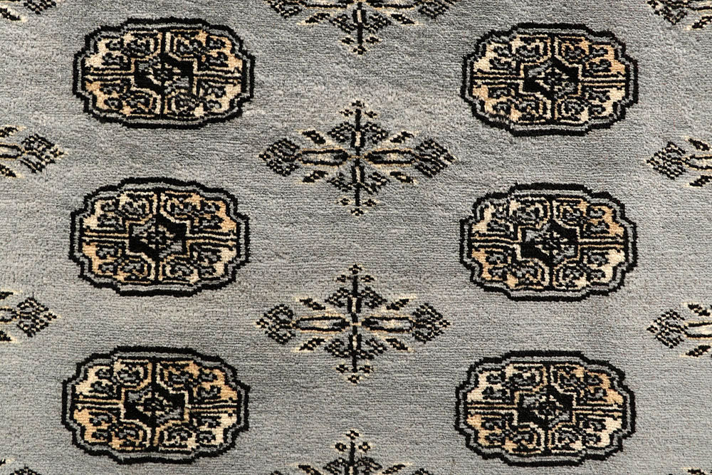 Dark Grey Bokhara 8' 11 x 12' 1 - No. 59932 - ALRUG Rug Store