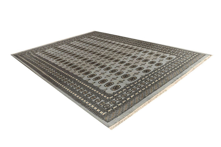 Dark Grey Bokhara 8' 11 x 12' 1 - No. 59932 - ALRUG Rug Store