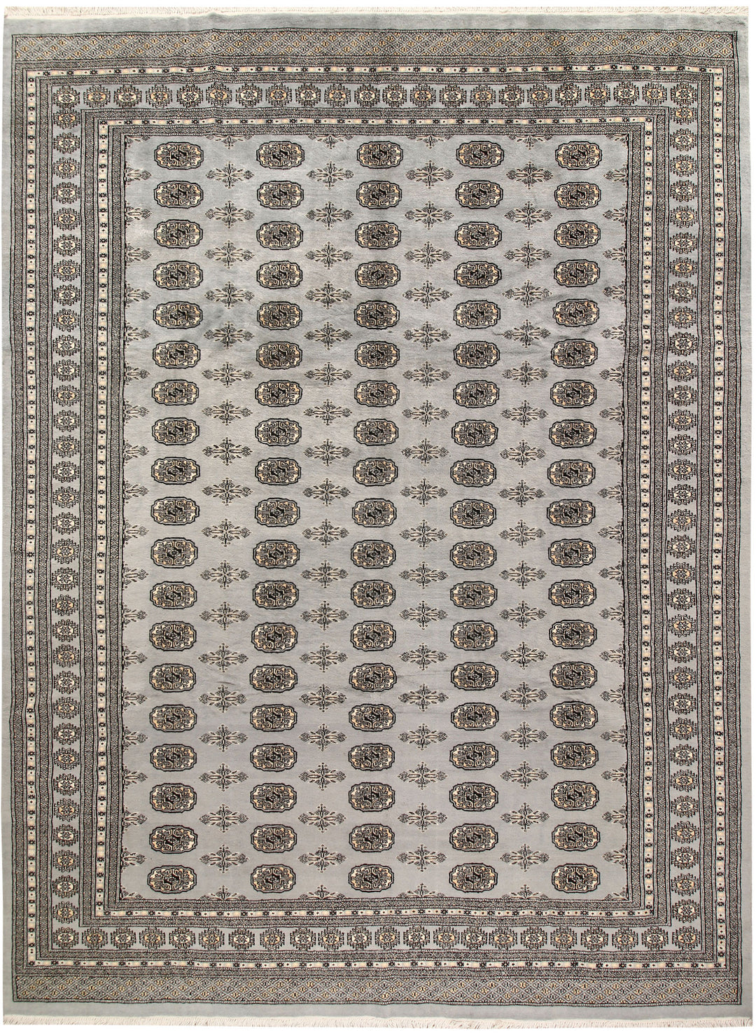 Dark Grey Bokhara 8' 11 x 12' 1 - No. 59932 - ALRUG Rug Store