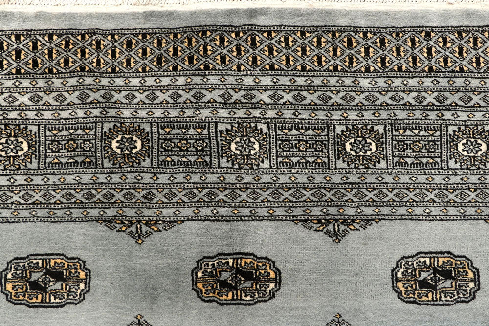 Dark Grey Bokhara 9' 2 x 12' - No. 59933 - ALRUG Rug Store